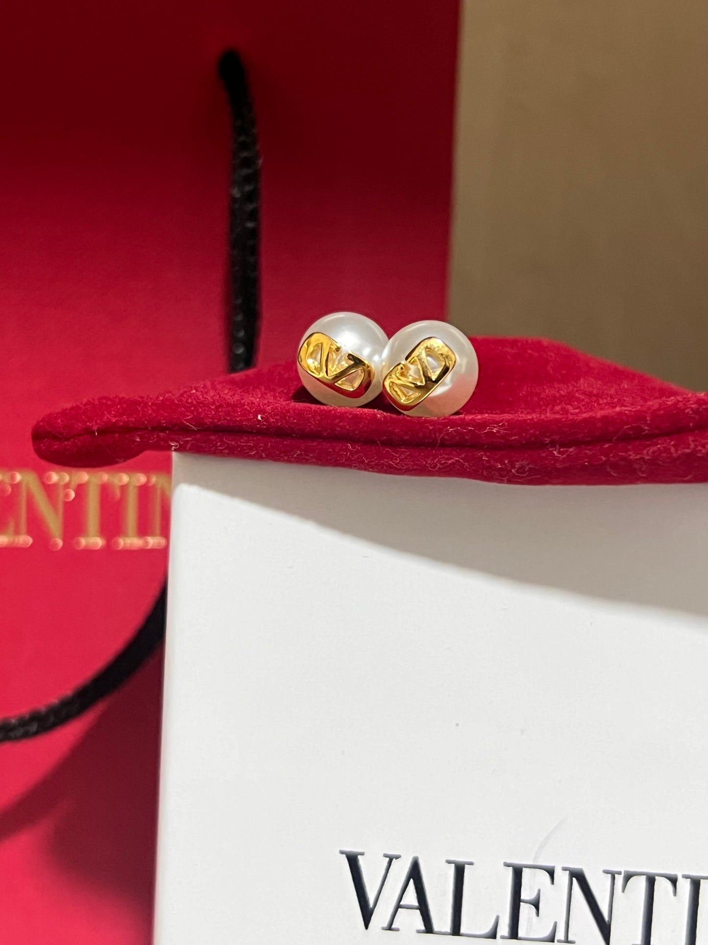 Aretes Valentino Perla Mini