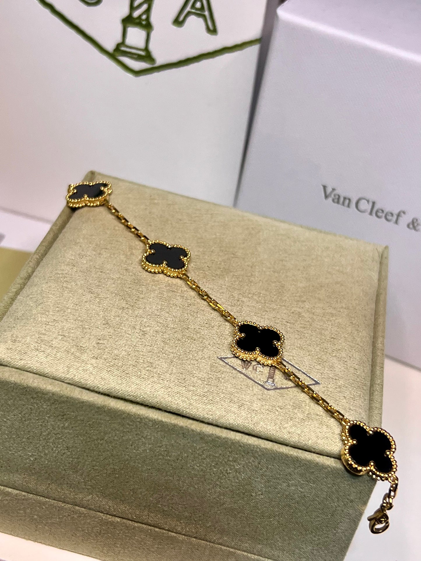 Pulsera Vca Vintage Alhambra 5 Motifs
