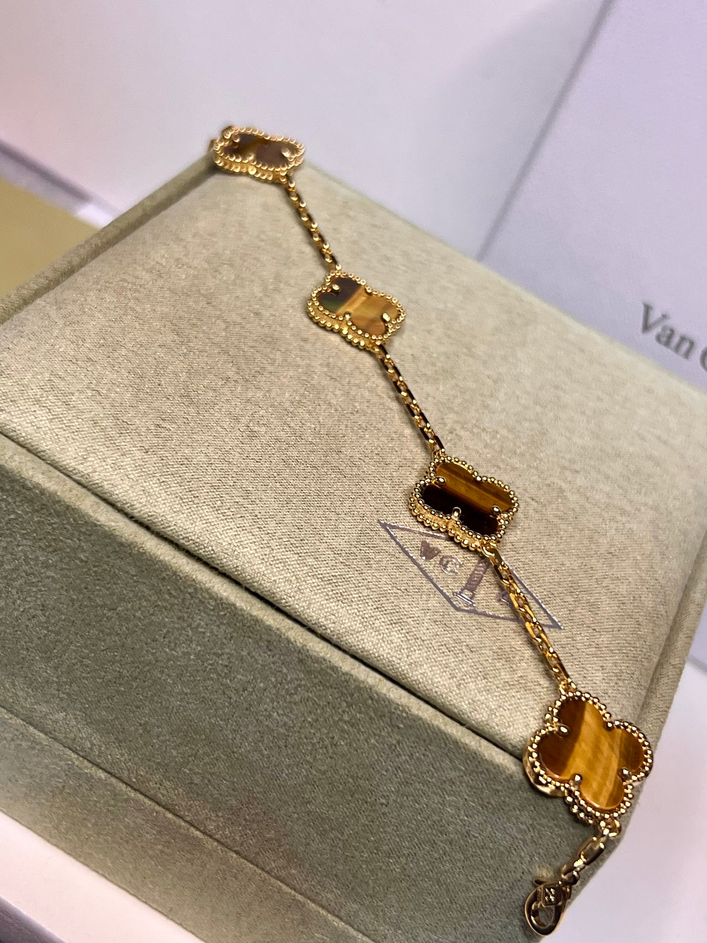 Pulsera Vca Vintage Alhambra 5 Motifs