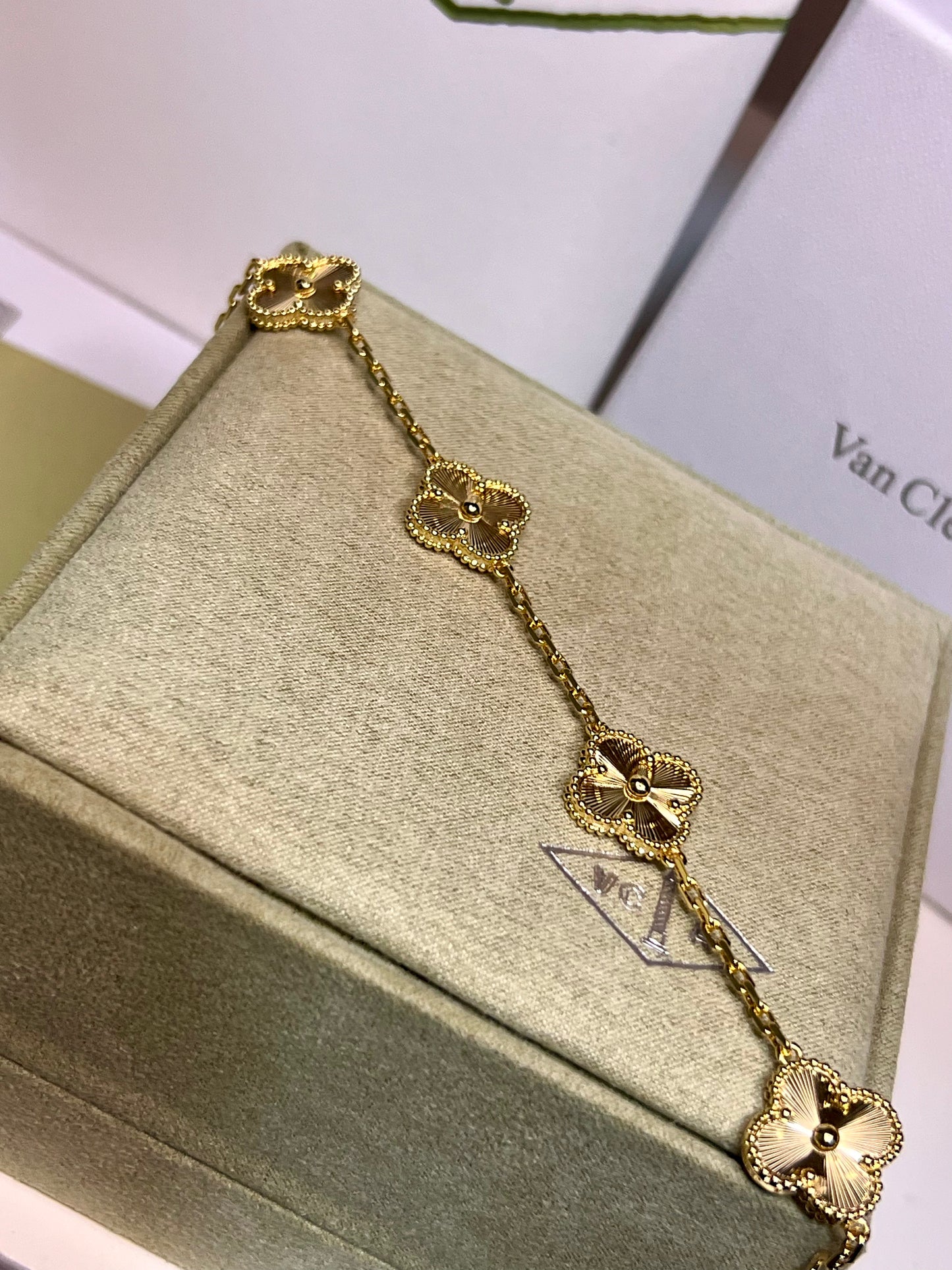 Pulsera Vca Vintage Alhambra 5 Motifs