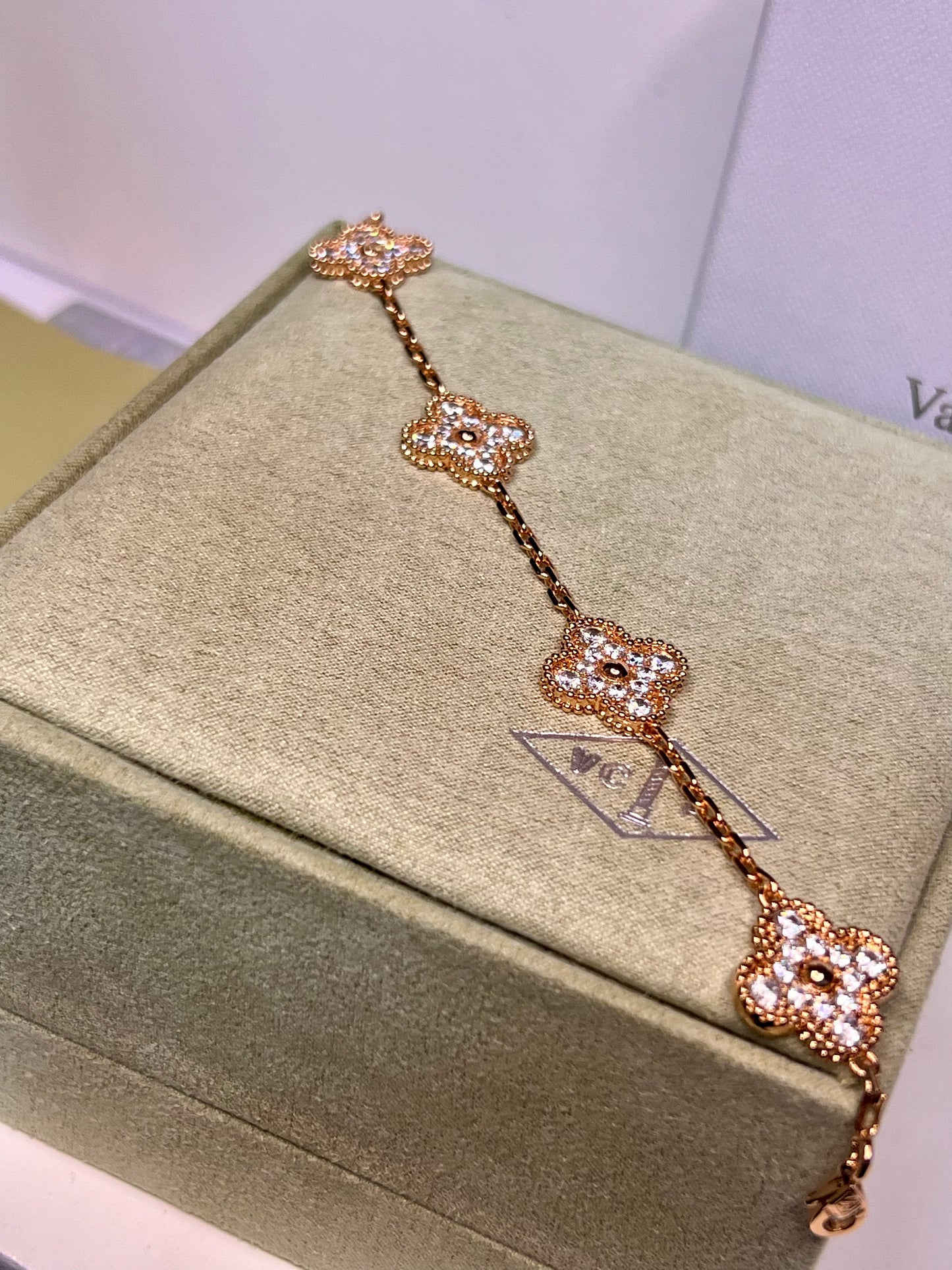 Pulsera Vca Vintage Alhambra 5 Motifs