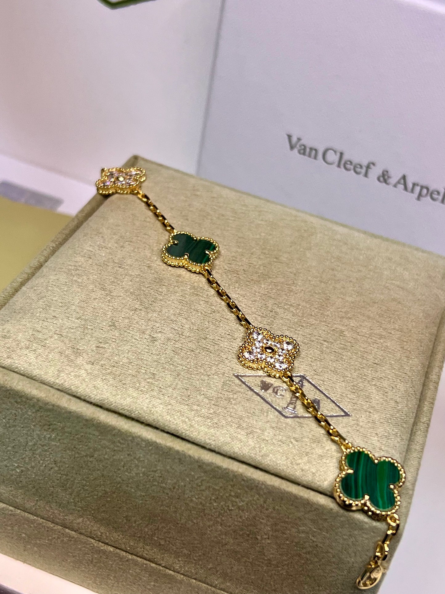 Pulsera Vca Vintage Alhambra 5 Motifs