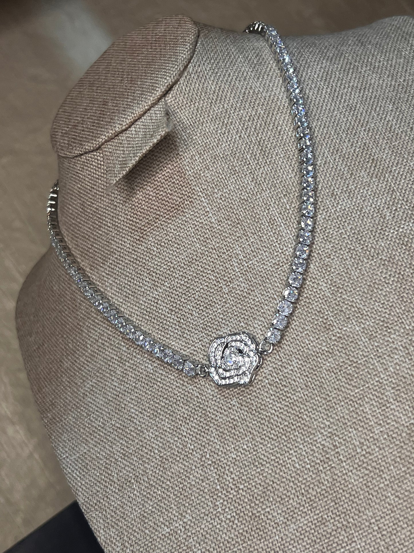 Gargantilla Flor De Cristal