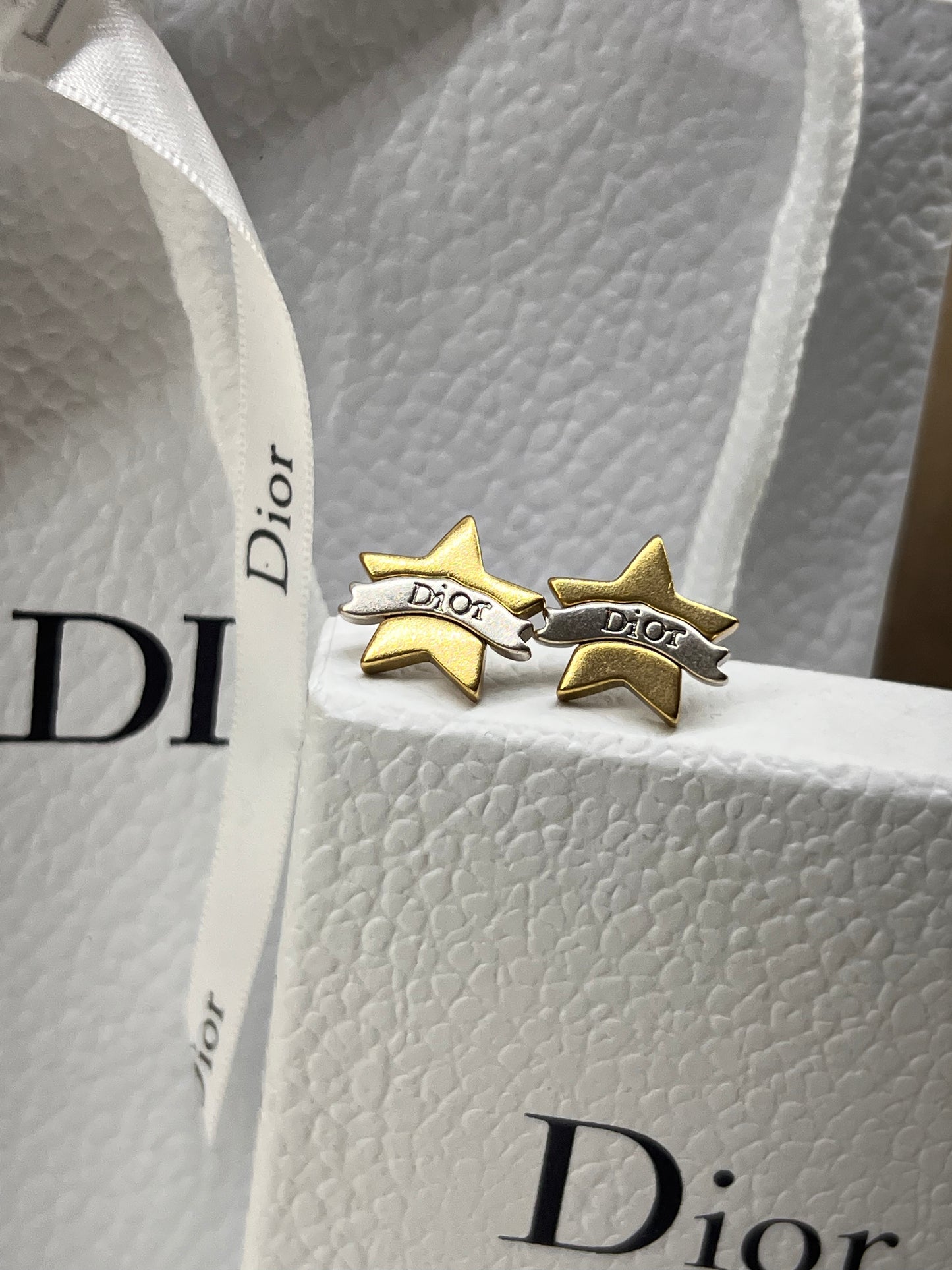 Arete Dior Estrella Bicolor