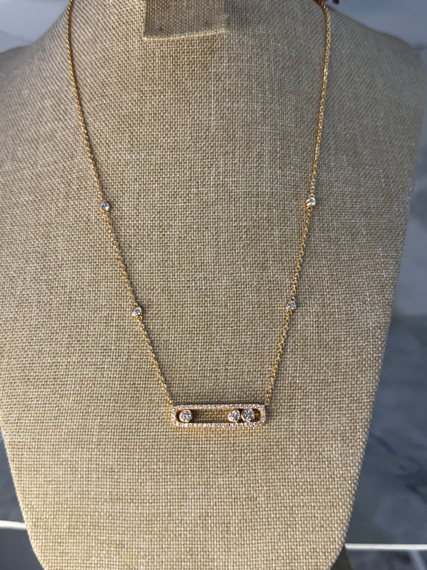 cadena messika zirconia