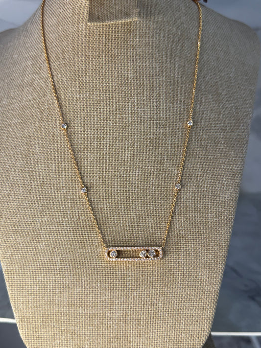 cadena messika zirconia