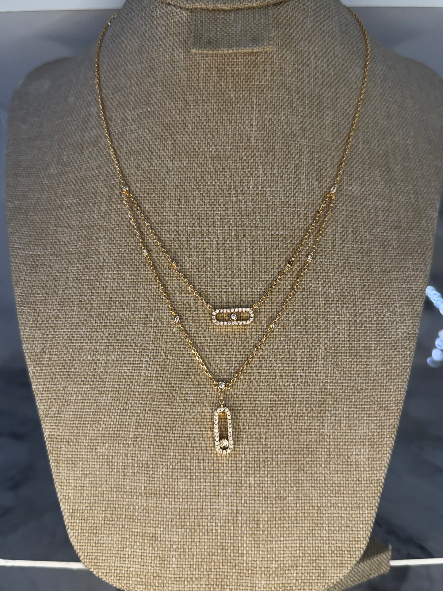 collar doble messika