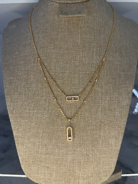 collar doble messika
