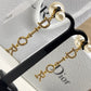 Aretes Tribal Largos Letras Dior