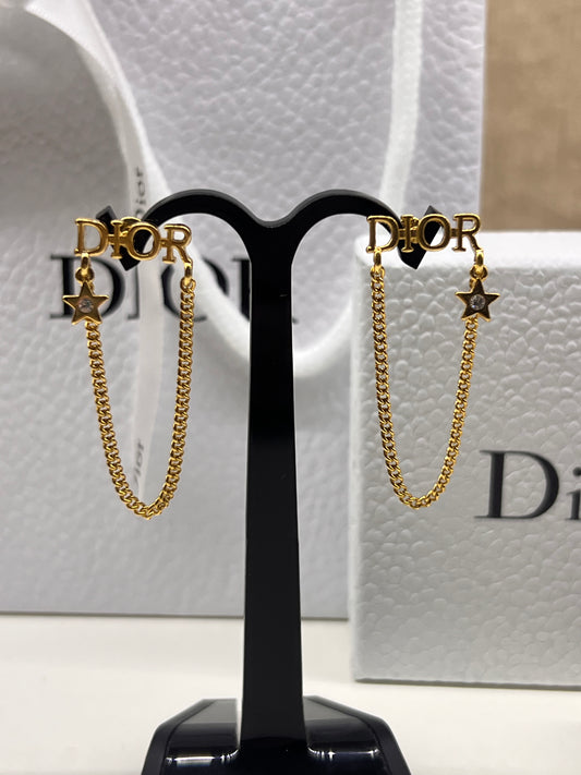 Aretes Dior Cadenas