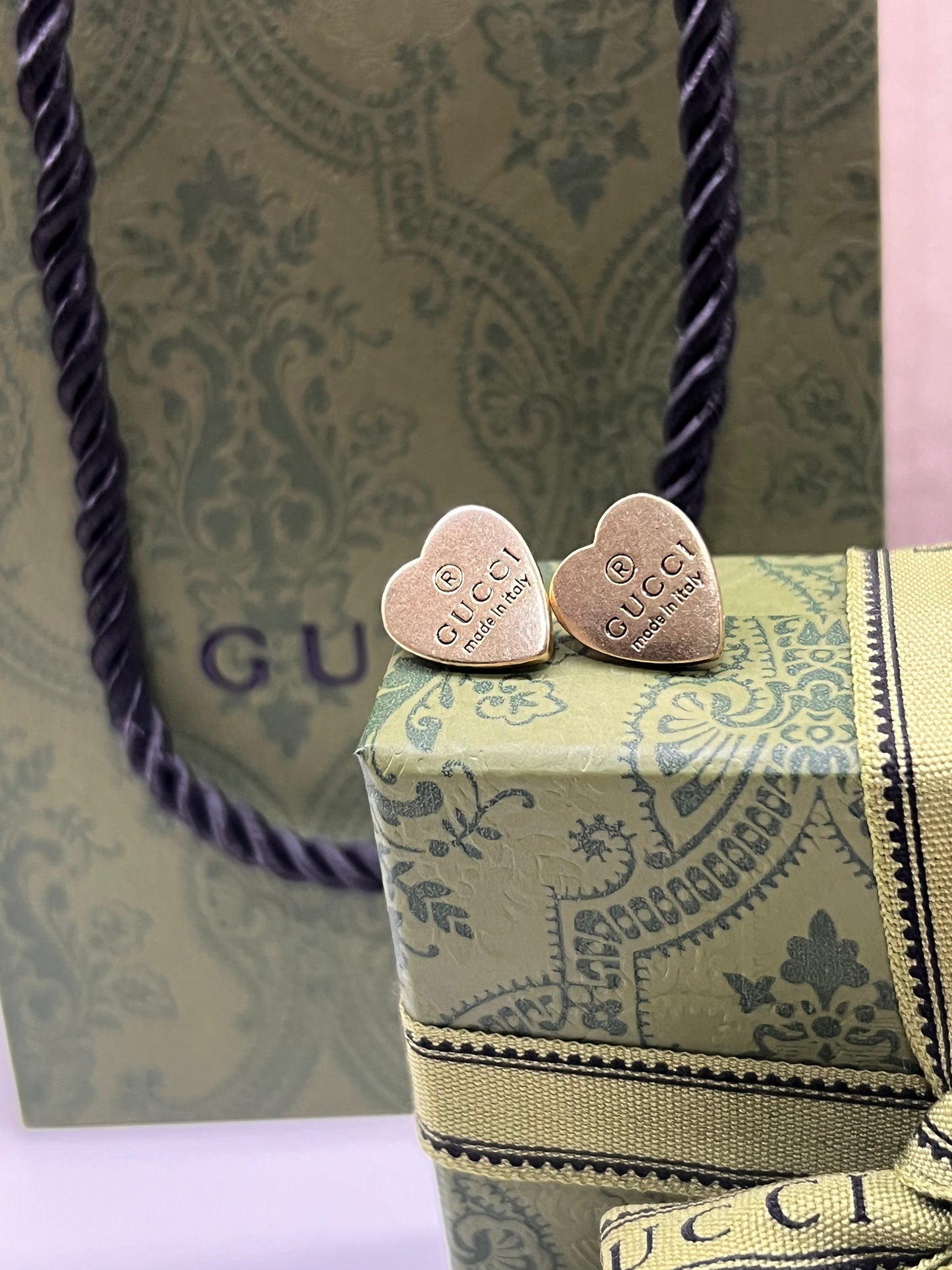 Aretes Gucci Corazon