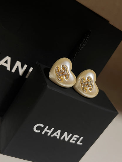 Arete Chanel De Corazon Perla