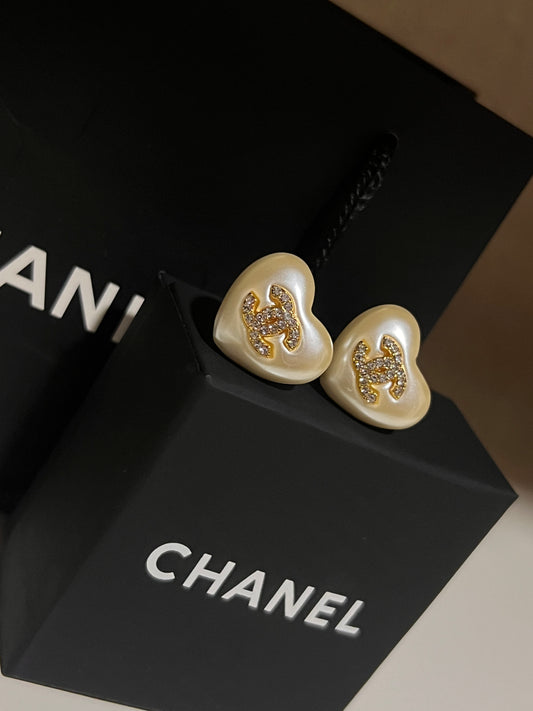 Arete Chanel De Corazon Perla