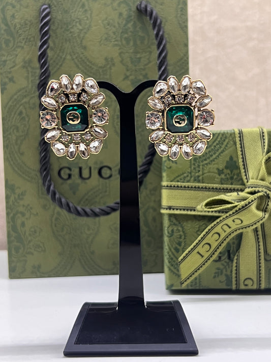 Aretes Gucci Esmerald