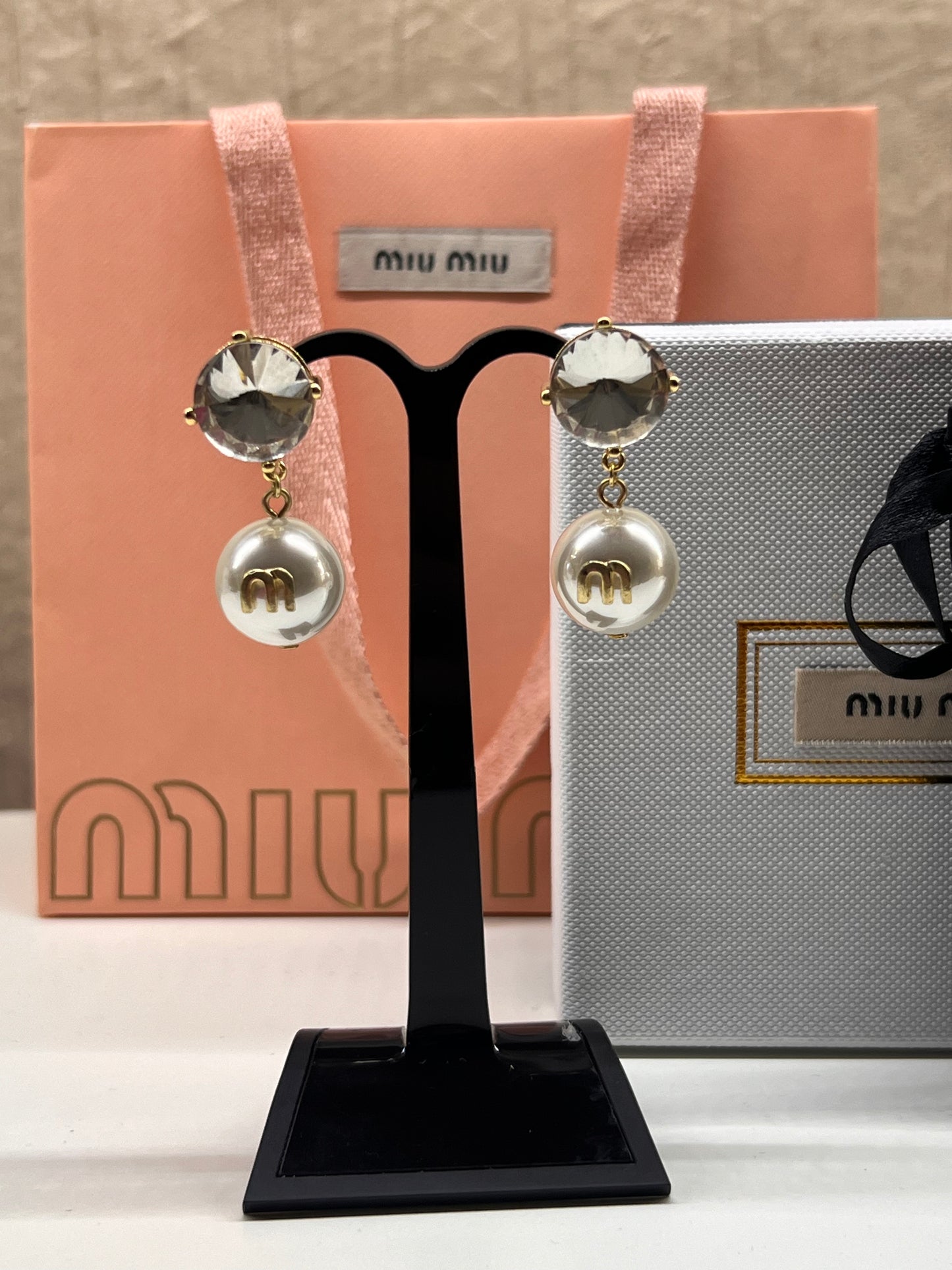 Aretes Miu Miu De Cristal