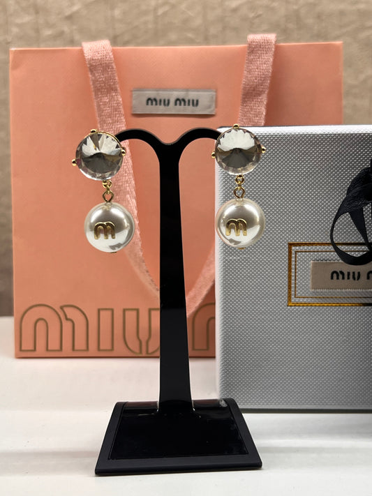 Aretes Miu Miu De Cristal