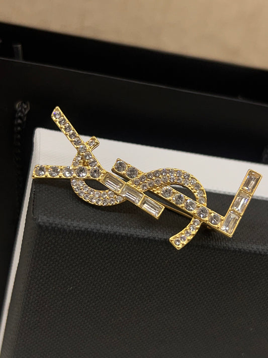 Prendedor Ysl Cristal
