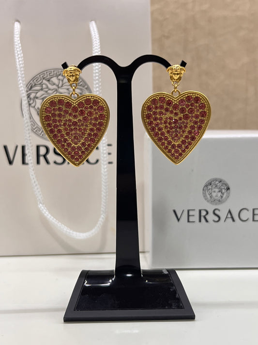 Aretes Versace Corazon