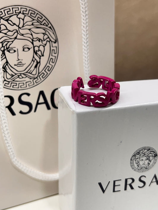 Anillo Versace Letras