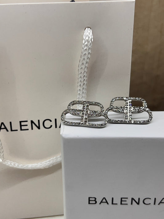 Aretes Balenciaga Zirconia