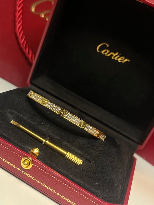 Brazalete Cartier Love Zirconia