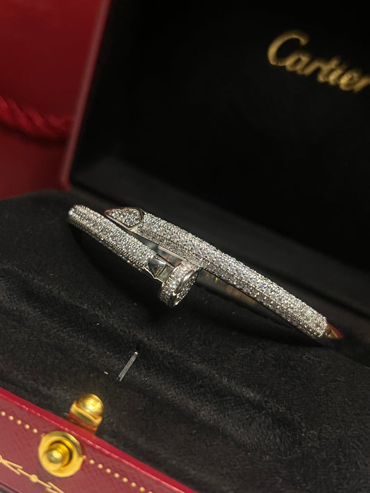 Brazalete Cartier Clavo Zirconia