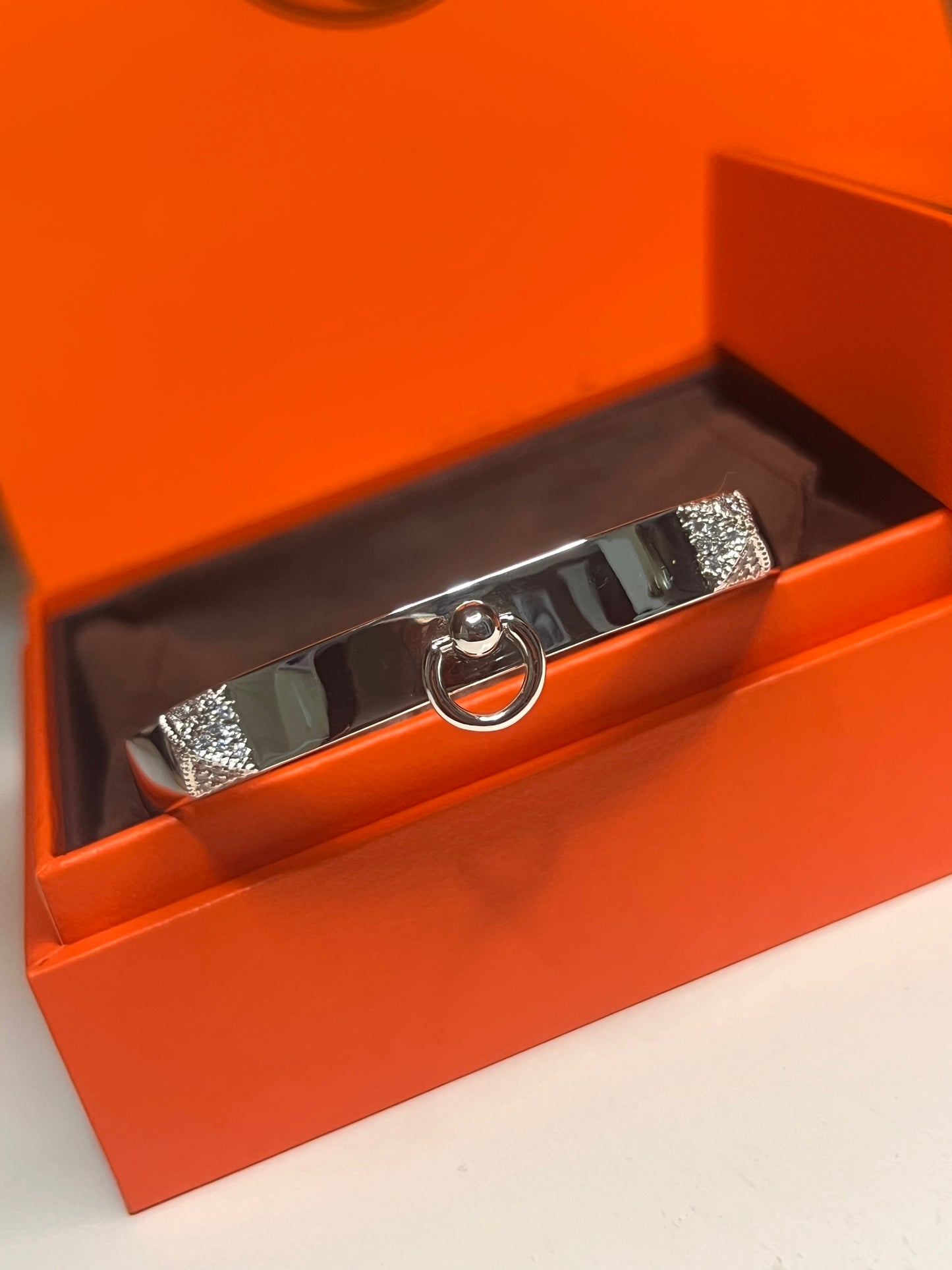 Brazalete Hermes Collier Zirconia