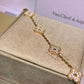 Pulsera Vca Vintage Alhambra 5 Motifs