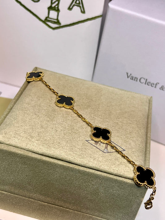 Pulsera Vca Vintage Alhambra 5 Motifs