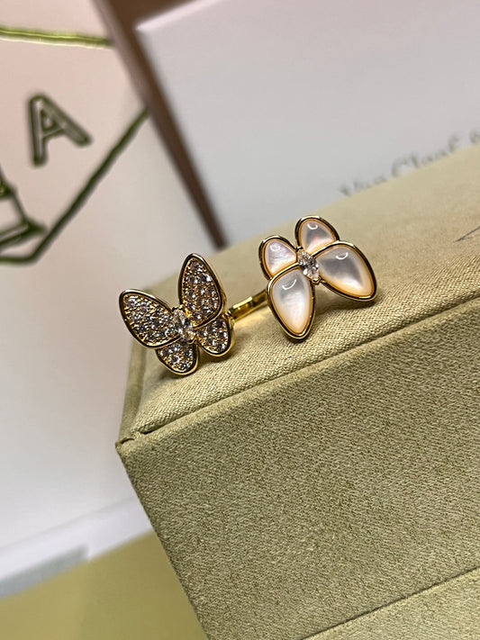 Anillo Vca Butterflies