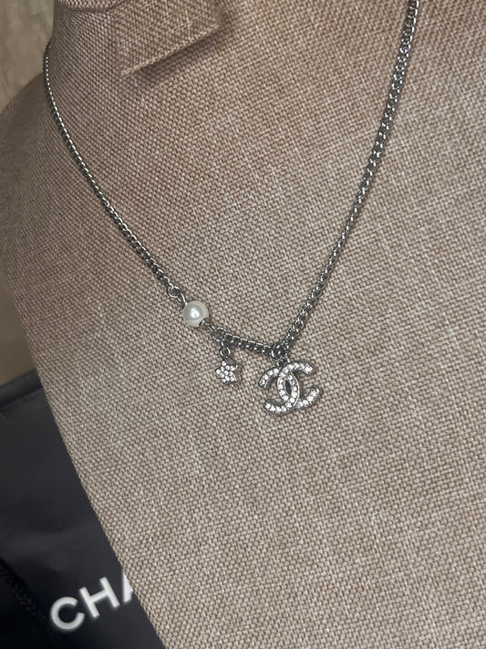 Cadena Chanel Logo Mini Zirconia