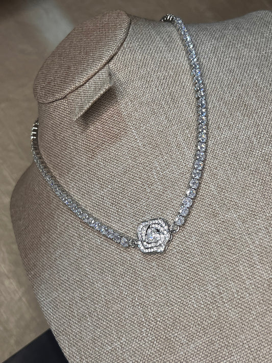 Gargantilla Flor De Cristal