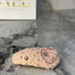 broche chanel para cabello en tela
