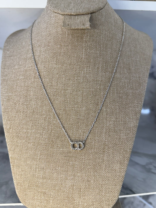 cadena Dior cd mini plata
