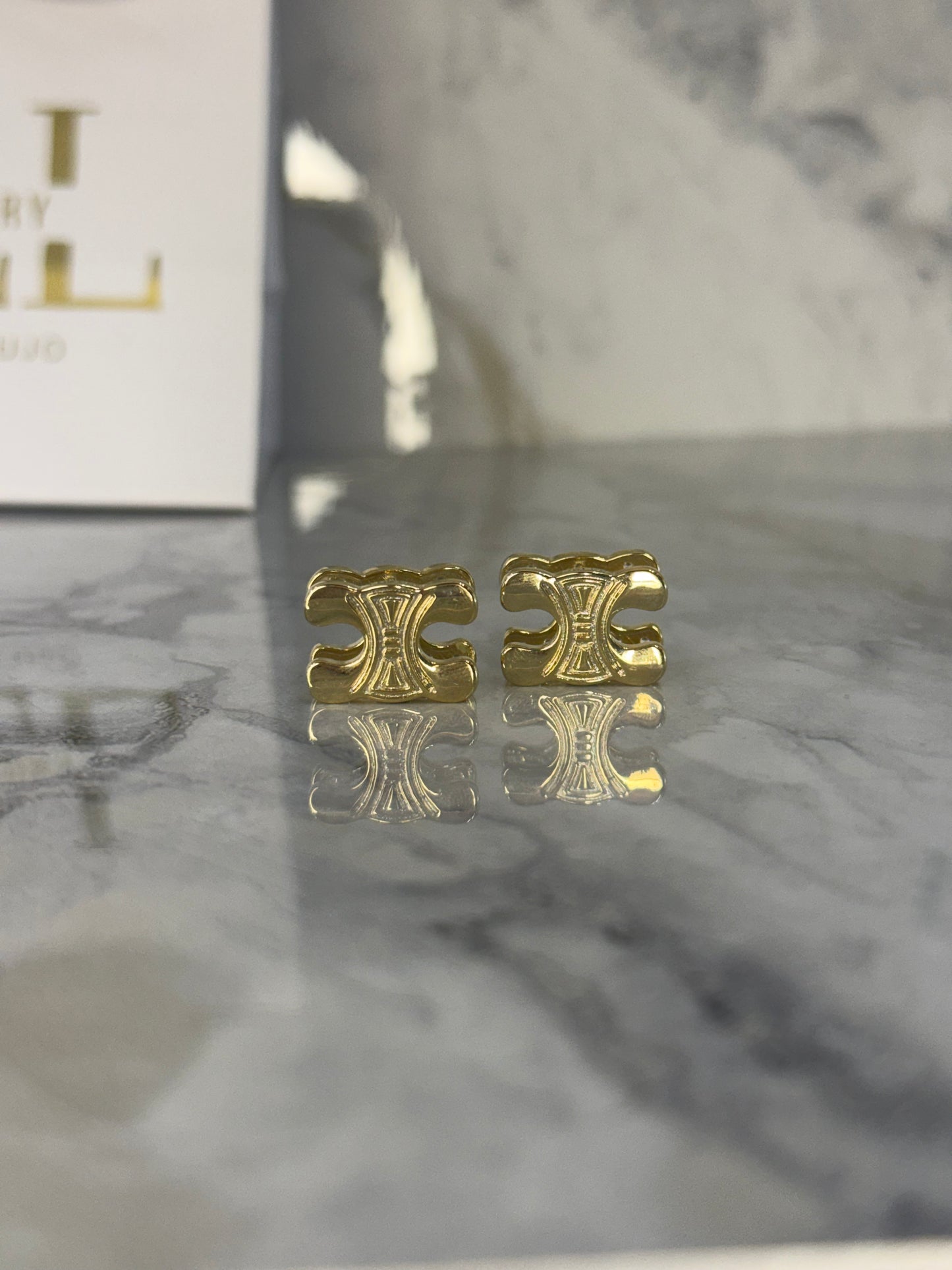 aretes Celine doble vista
